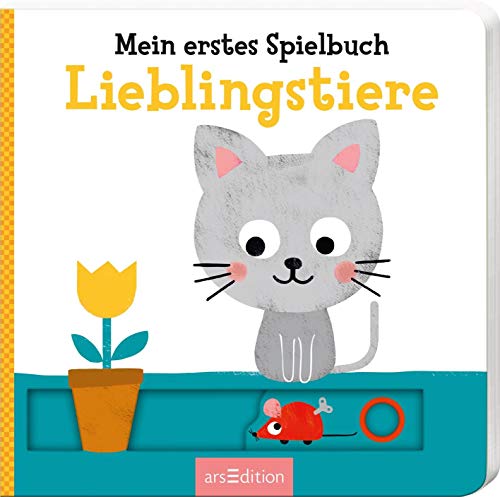Mein erstes Spielbuch Lieblingstiere: Mit stabilen Schiebern | Die Bestsellerreihe mit lustigen Schiebern, fördert die Feinmotorik und den Sprachererwerb für Kinder ab 18 Monaten