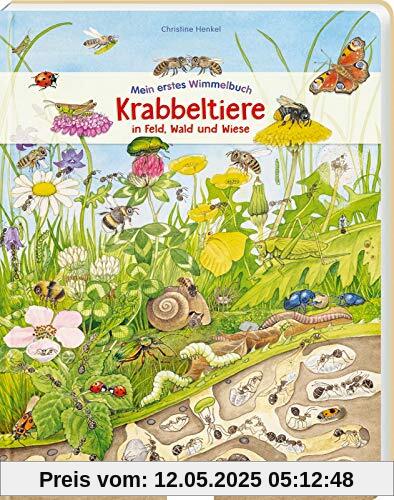Mein erstes Wimmelbuch: Krabbeltiere in Feld, Wald und Wiese: Die Welt der Insekten für Kinder ab 3 Jahre