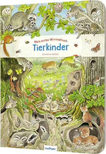 Mein erstes Wimmelbuch: Tierkinder: Niedliches Bilderbuch zur Kinderbeschäftigung von Esslinger Verlag