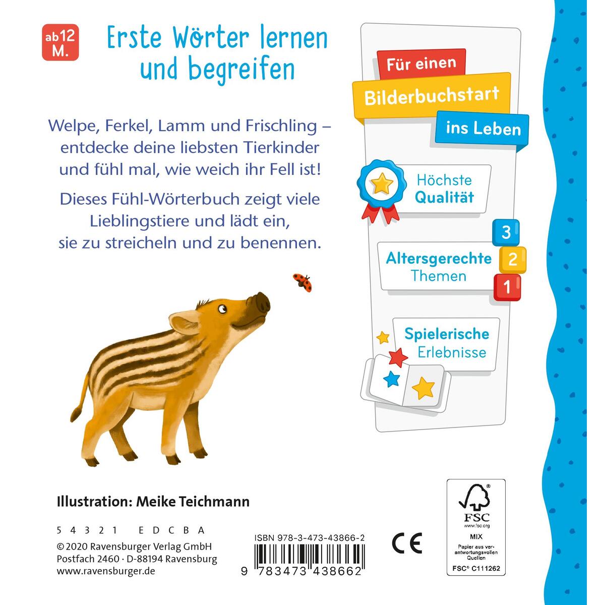 Mein erstes Wörterbuch zum Fühlen: Tierkinder von Ravensburger Verlag