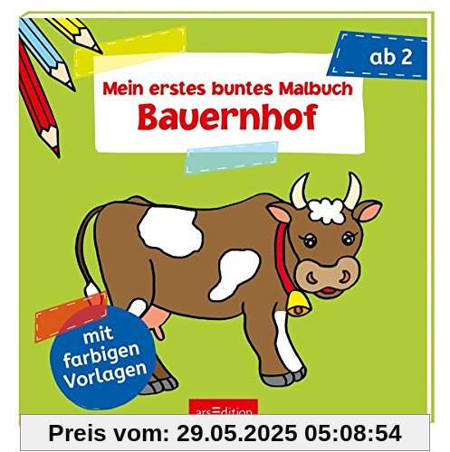 Mein erstes buntes Malbuch - Bauernhof (Malbuch ab 2 Jahren)