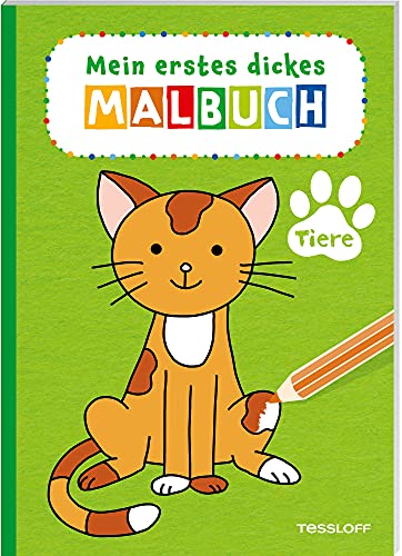 Mein erstes dickes Malbuch. Tiere: Erster Malspaß ab 3 Jahren (Mal- und Rätselbücher)