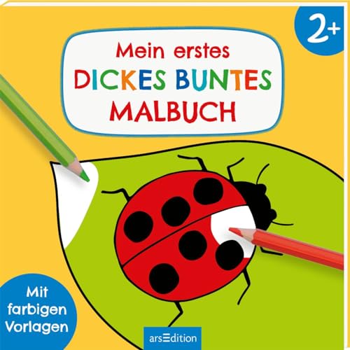 Mein erstes dickes buntes Malbuch ab 2: Mit farbigen Vorlagen | Erstes Ausmalen mit einfachen Motiven