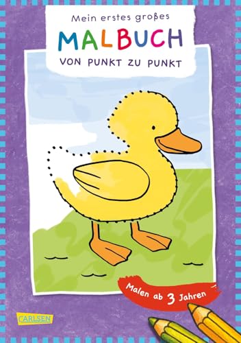 Ausmalbilder für Kita-Kinder: Mein erstes großes Malbuch: Punkt zu Punkt: Malen ab 3 Jahren | Fröhliche Motive - Klare Linien - Spiel und Spaß - ... Filzstifte Wachsmalstifte Wasserfarben Ausmalbilder für Kita-Kinder: Mein erstes großes Malbuch: Punkt zu Punkt: Malen ab 3 Jahren | Fröhliche Motive - Klare Linien - Spiel und Spaß - ... Filzstifte Wachsmalstifte Wasserfarben