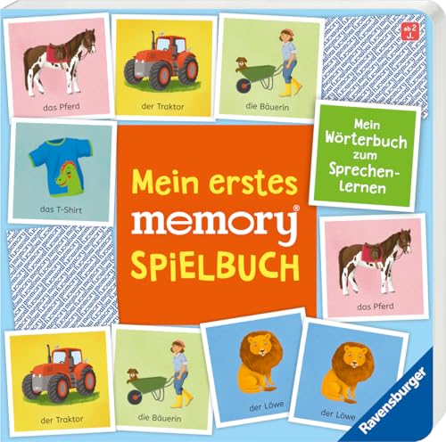 Mein erstes memory® Spielbuch: Kinderbuch ab 2 Jahren, Wörterbuch, Pappbilderbuch: Mein Wörterbuch zum Sprechenlernen