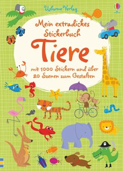Mein extradickes Stickerbuch: Tiere von Usborne Verlag