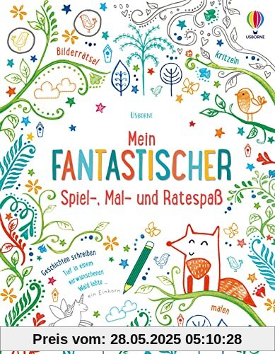 Mein fantastischer Spiel-, Mal- und Ratespaß: abwechslungsreiche Beschäftigung für kreative Kinder – ab 7 Jahren