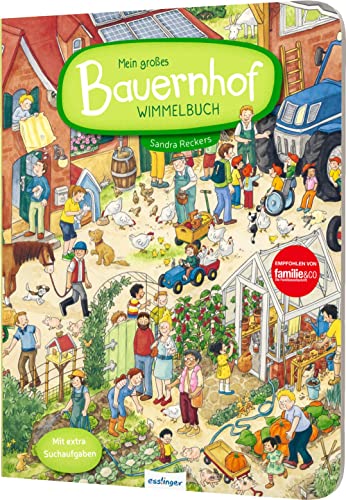 Mein großes Bauernhof-Wimmelbuch: Ein spannender Ausflug zu Huhn, Schwein und Kuh