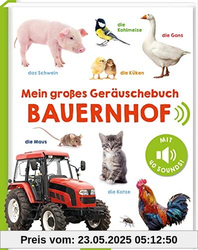 Mein großes Geräuschebuch – Bauernhof: Mit 40 Sounds | Hochwertiges Soundbuch mit realistischen Sounds für Kinder ab 24 Monaten Mein großes Geräuschebuch – Bauernhof: Mit 40 Sounds | Hochwertiges Soundbuch mit realistischen Sounds für Kinder ab 24 Monaten