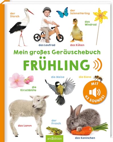 Mein großes Geräuschebuch – Frühling: Mit 43 Sounds | Hochwertiges Soundbuch mit realistischen Sounds für Kinder ab 24 Monaten
