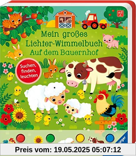 Mein großes Lichter-Wimmelbuch: Auf dem Bauernhof