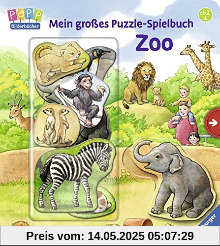 Mein großes Puzzle-Spielbuch Zoo