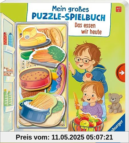 Mein großes Puzzle-Spielbuch: Das essen wir heute
