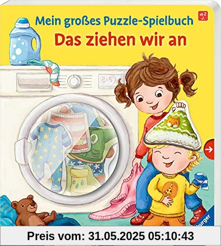 Mein großes Puzzle-Spielbuch: Das ziehen wir an