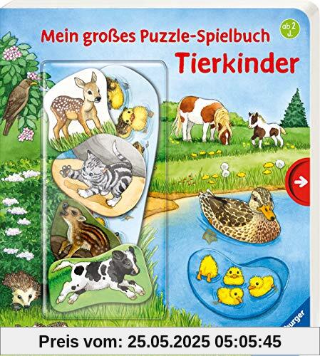 Mein großes Puzzle-Spielbuch: Tierkinder