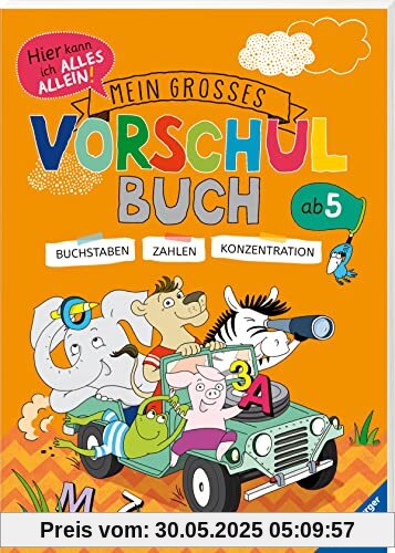 Mein großes Vorschulbuch: Buchstaben - Zahlen - Konzentration