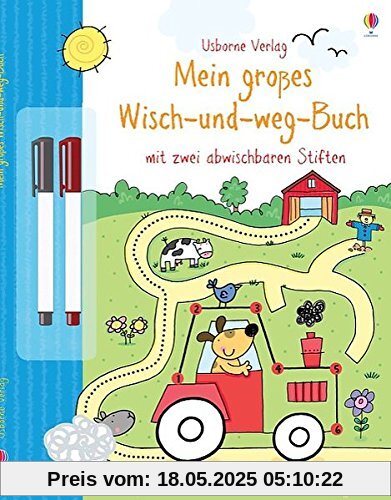Mein großes Wisch-und-weg-Buch: mit abwischbaren Stiften