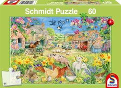 Schmidt 56419 - Mein kleiner Bauernhof, Kinder-Puzzle, 60 Teile von Schmidt Spiele