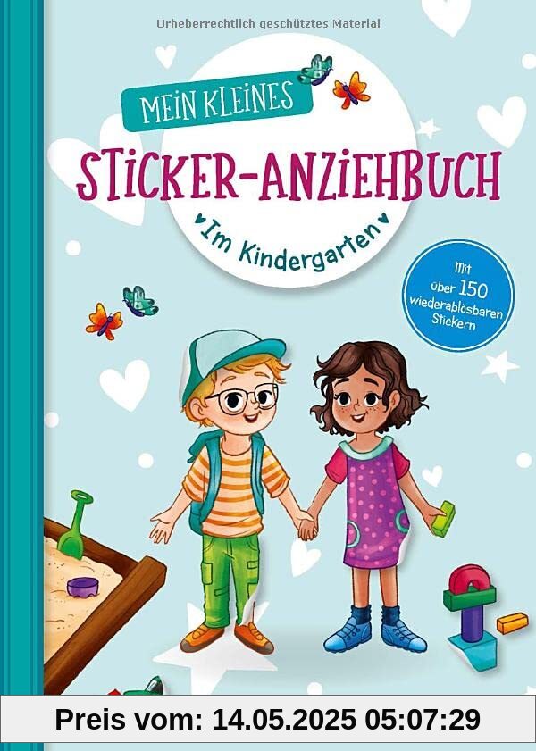 Mein kleines Sticker-Anziehbuch. Im Kindergarten: Stickern, spielen, beschäftigen ab 4 Jahren. Mit über 150 Stickern