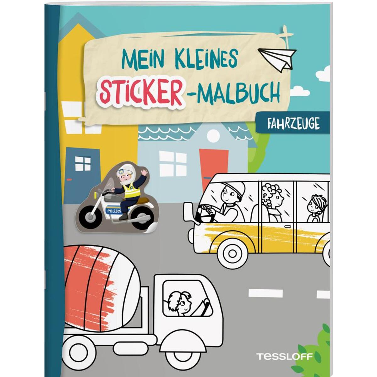 Mein kleines Sticker-Malbuch. Fahrzeuge von Tessloff Verlag