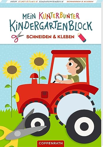 Mein kunterbunter Kindergartenblock: Schneiden & Kleben (Fahrzeuge) von Coppenrath Verlag GmbH & Co. KG