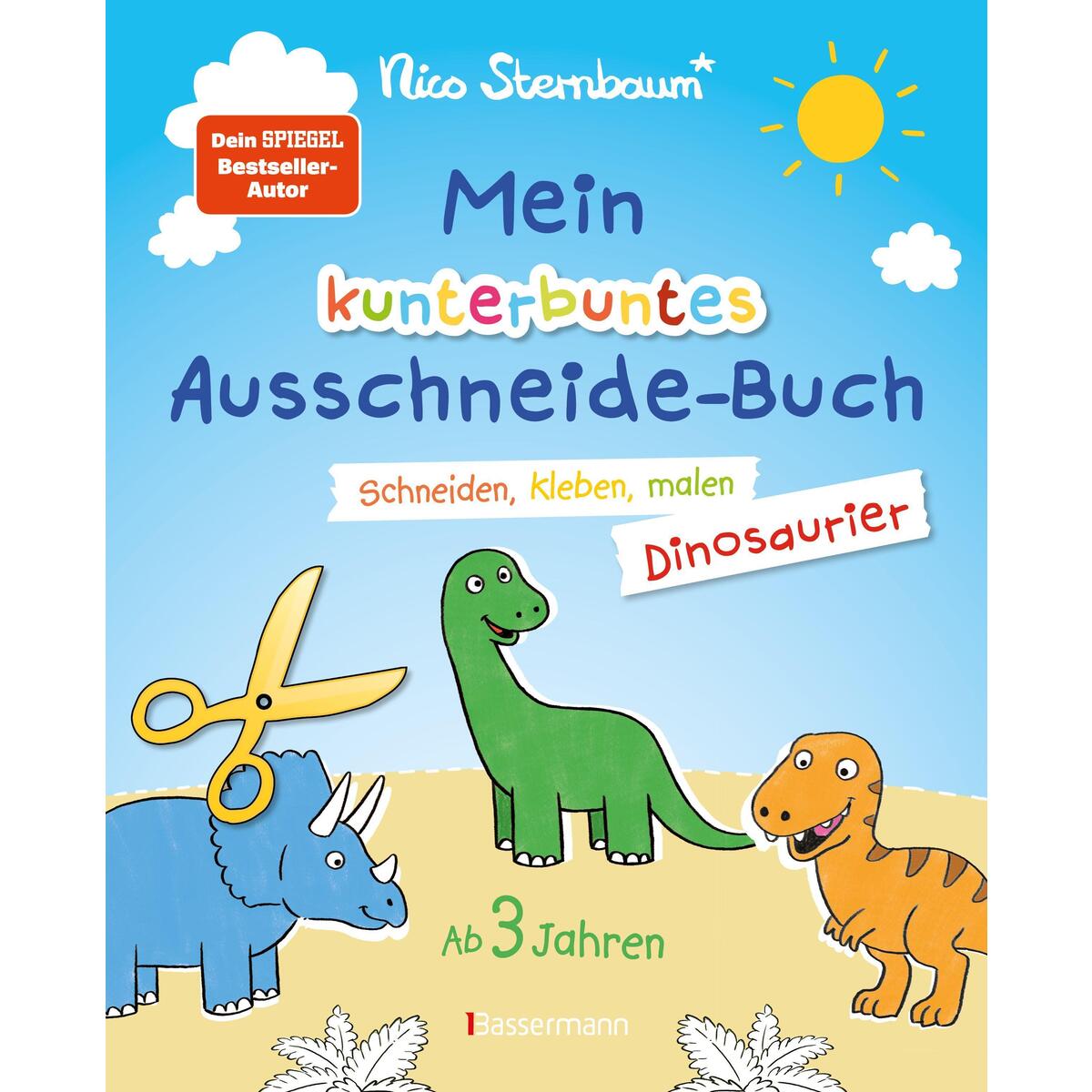 Mein kunterbuntes Ausschneidebuch - Dinosaurier. Schneiden, kleben, malen für Ki... Mein kunterbuntes Ausschneidebuch - Dinosaurier. Schneiden, kleben, malen für Ki... von Bassermann, Edition
