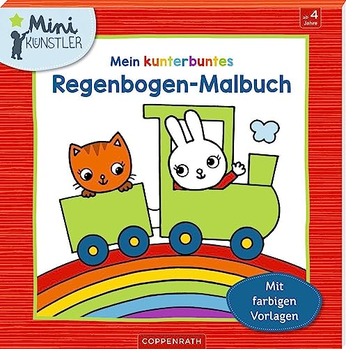 Mein kunterbuntes Regenbogen-Malbuch: Mit farbigen Vorlagen (Mini-Künstler) von COPPENRATH