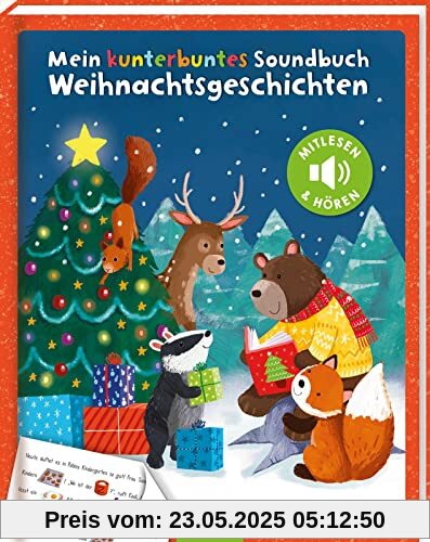 Mein kunterbuntes Soundbuch – Weihnachtsgeschichten: Mitlesen und Hören | Hochwertiges Vorlesesoundbuch zum Mitlesen mit dazugehörigen Sounds für Kinder ab 24 Monaten
