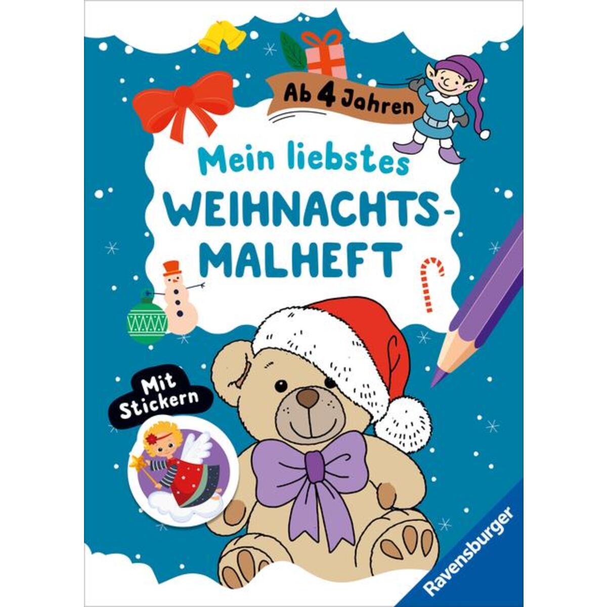 Mein liebstes Weihnachtsmalheft mit Stickern ab 4 Mein liebstes Weihnachtsmalheft mit Stickern ab 4 von Ravensburger Verlag