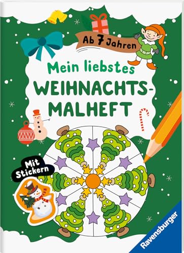 Mein liebstes Weihnachtsmalheft mit Stickern ab 7 Mein liebstes Weihnachtsmalheft mit Stickern ab 7 von Ravensburger