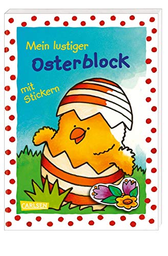 Mein lustiger Osterblock mit Stickern: Malspaß und niedliche Sticker zum Verzieren