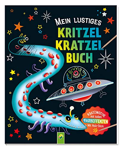 Mein lustiges Kritzel-Kratzel-Buch: Kratzmotive mit tollen Farbeffekten - Mit Bambus-Stick. Für Kinder ab 5 Jahren von Schwager und Steinlein