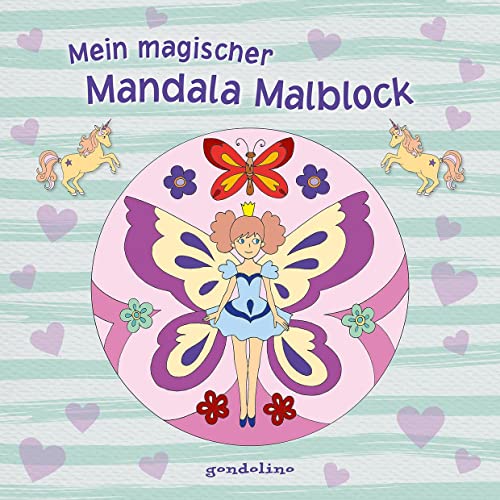 Mein magischer Mandala Malblock (Blumenelfe): 40 Motive zum Ausmalen, Heraustrennen und Verschenken.