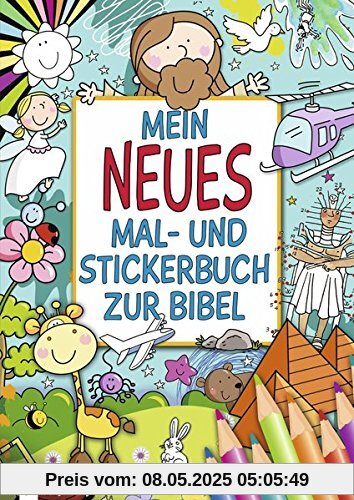 Mein neues Mal- und Stickerbuch zur Bibel