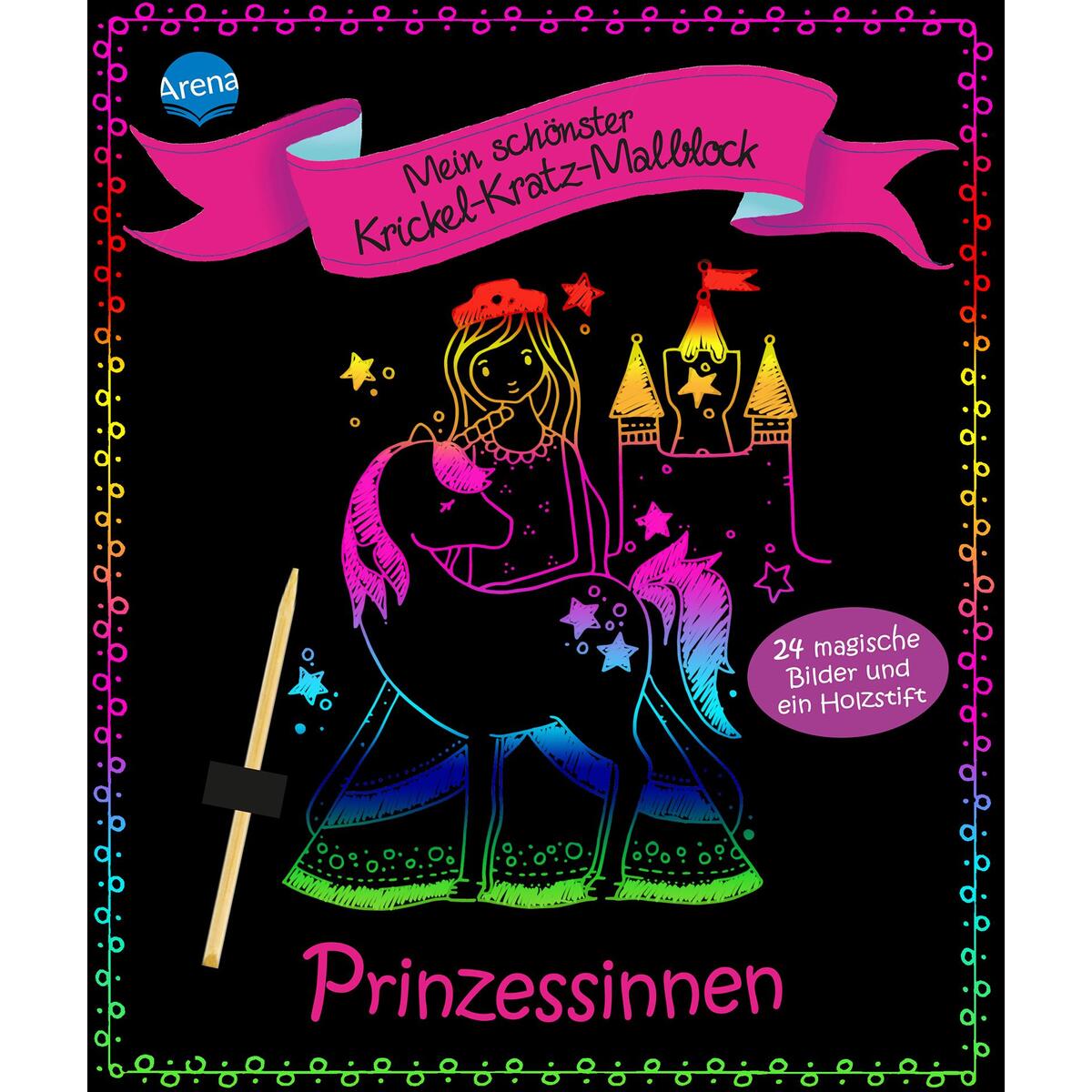Mein schönster Krickel-Kratz-Malblock. Prinzessinnen Mein schönster Krickel-Kratz-Malblock. Prinzessinnen von Arena Verlag GmbH