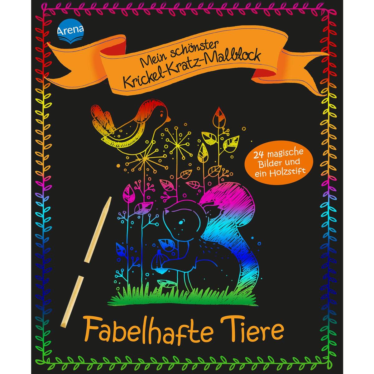 Mein schönster Krickel-Kratz-Malblock. Tiere Mein schönster Krickel-Kratz-Malblock. Tiere von Arena Verlag GmbH
