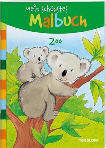 Mein schönstes Malbuch. Zoo: Malen für Kinder ab 5 Jahren (Malbücher und -blöcke)