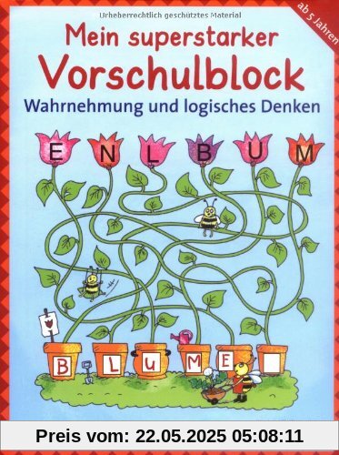 Mein superstarker Vorschulblock - Wahrnehmung und logisches Denken Mein superstarker Vorschulblock - Wahrnehmung und logisches Denken