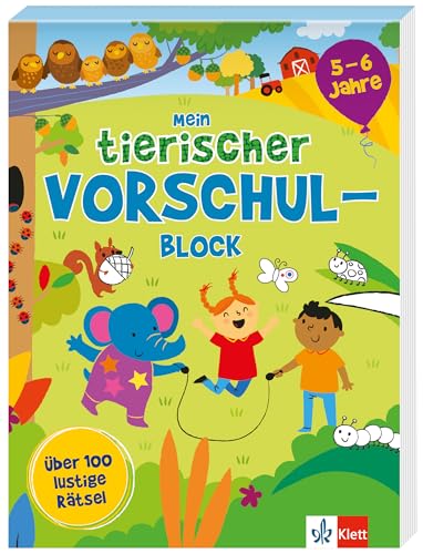 Mein tierischer Vorschul-Block: Über 100 lustige Rätsel für 5-6 Jahre