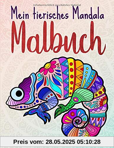 Mein tierisches Mandala Malbuch: 50 Tiermandalas für Kinder ab 10 Jahren, Kreativität fördern mit dem Mandala Malbuch für Kinder (Mandala Malbuch Kinder, Band 5)