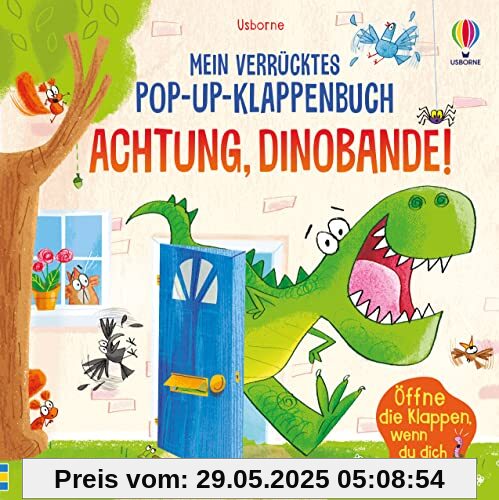 Mein verrücktes Pop-up-Klappenbuch: Achtung, Dinobande!: Öffne die Klappen, wenn du dich traust!