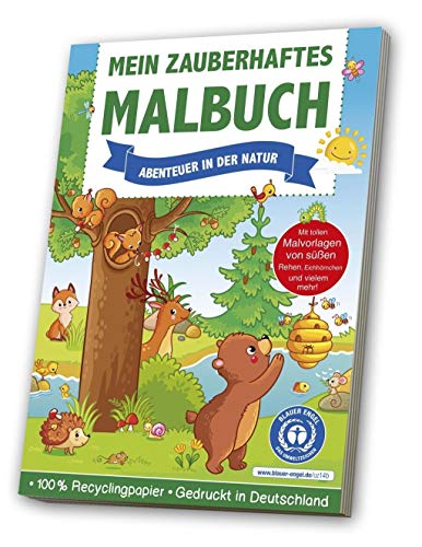 Mein zauberhaftes Malbuch: Abenteuer in der Natur: Blauer Engel von Media Verlagsgesellschaft