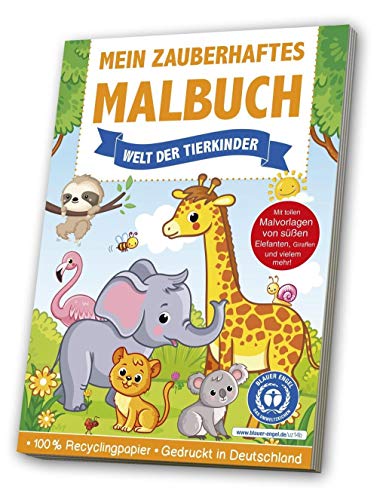 Mein zauberhaftes Malbuch: Welt der Tierkinder: Blauer Engel