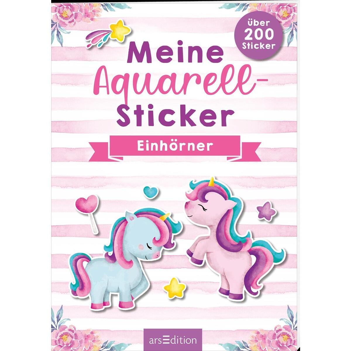 Meine Aquarell-Sticker - Einhörner von Ars Edition GmbH