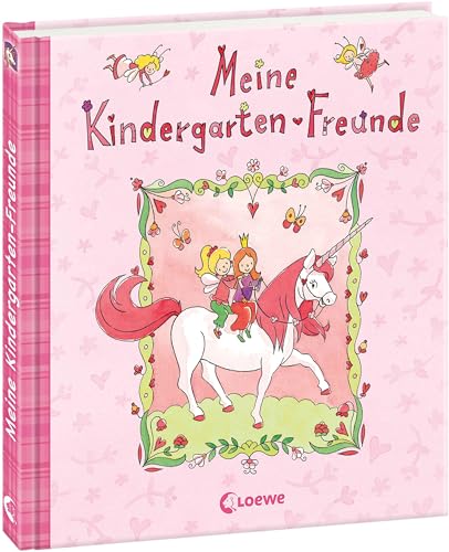 Meine Kindergarten-Freunde (Einhorn): Erinnerungsbuch, Freundealbum für Kinder ab 3 Jahre