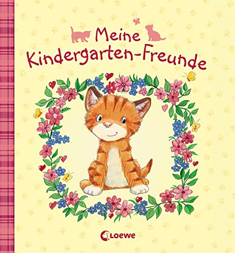 Meine Kindergarten-Freunde (Kätzchen): Erinnerungsbuch, Freundealbum für Kinder ab 3 Jahre (Eintragbücher)
