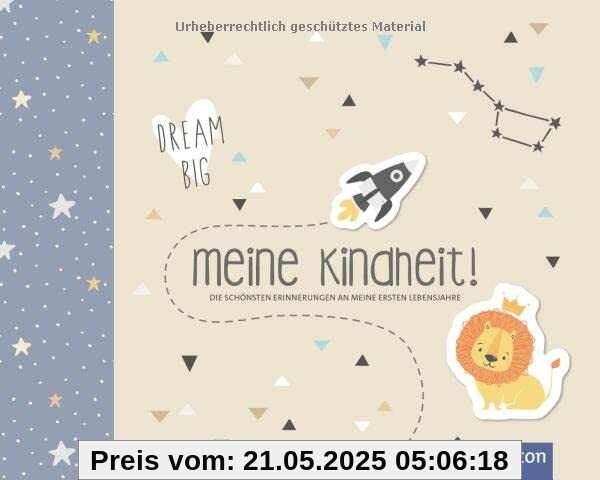 Meine Kindheit! (Jungen): Die schönsten Erinnerungen an meine ersten Lebensjahre (blaue Version) (Hallo Baby!)