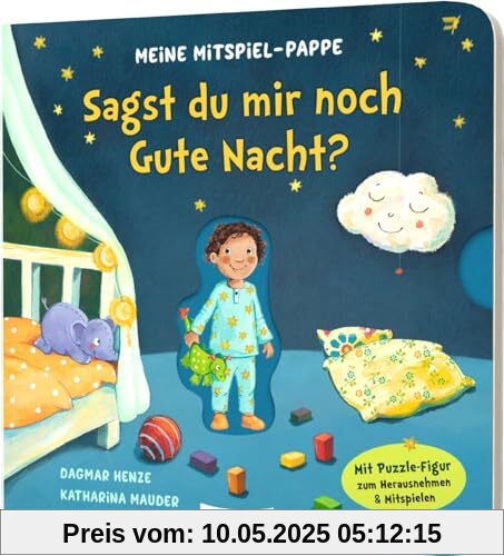 Meine Mitspiel-Pappe: Sagst du mir noch Gute Nacht?: Mitmachbuch mit Spielfigur