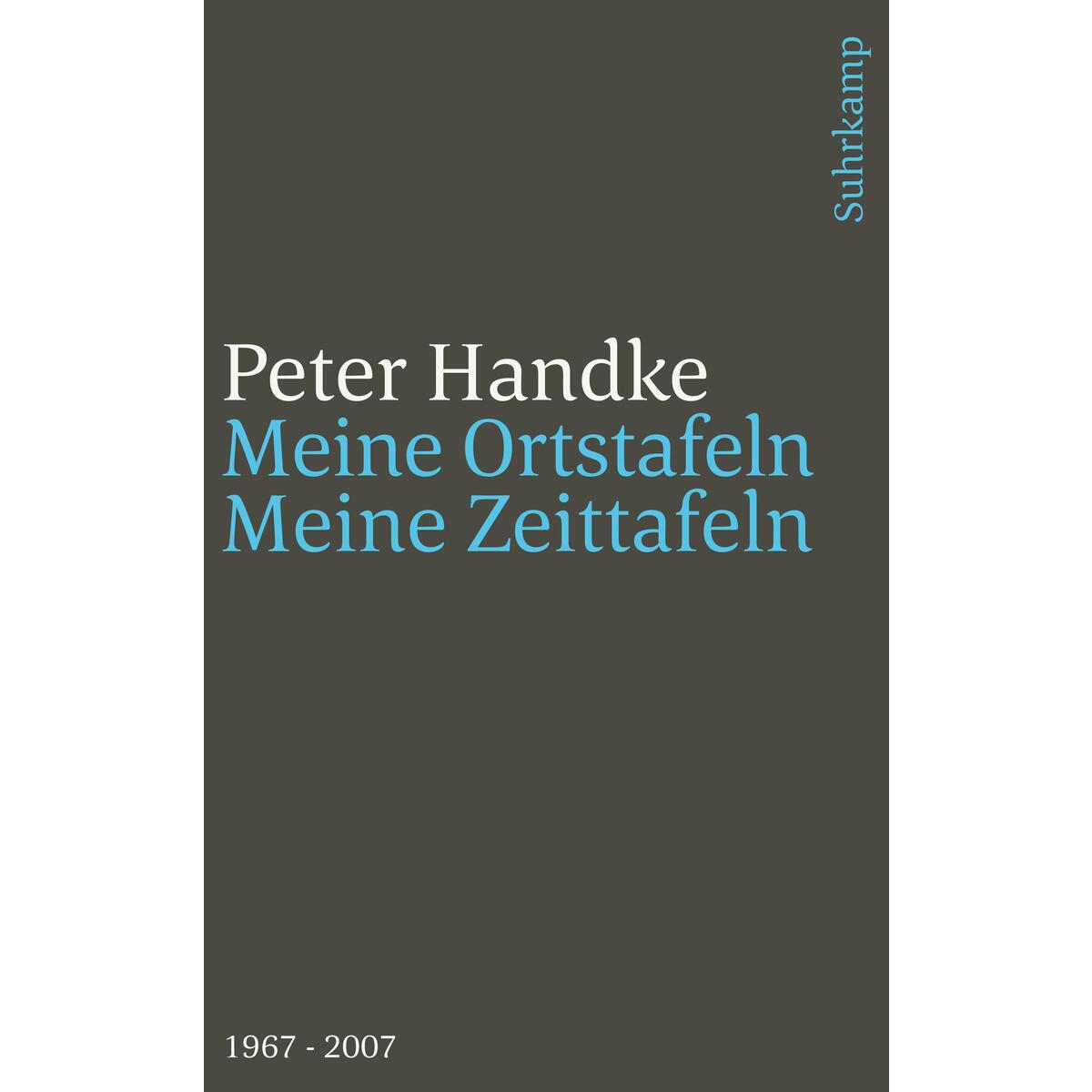 Meine Ortstafeln - Meine Zeittafeln von Suhrkamp Verlag AG