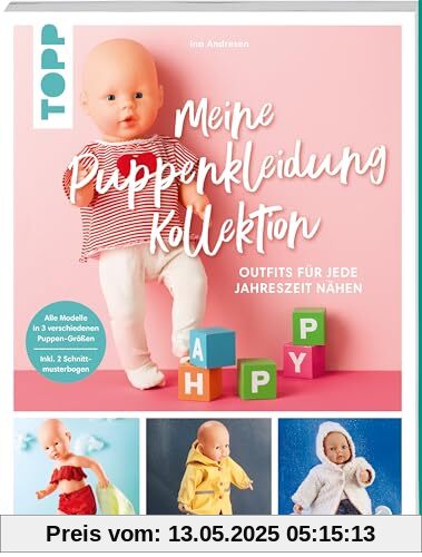 Meine Puppenkleidung Kollektion: Outfits für jede Jahreszeit nähen. 2 Schnittmusterbogen